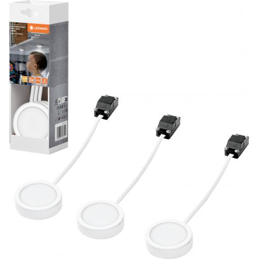 LEDVANCE Undercabinet Spot Puck 65mm 3 x 3W 830 White LED svítidlo zápustné LED 3.00 W teplá bílá bílá