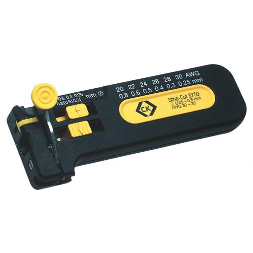 C.K 330012 kleště pro odizolování Vhodné pro odizolovací kleště PVC vodiče , PTFE vodiče 0.25 do 0.80 mm 0.25 do 0.8 mm² PVC Vhodné pro značku (kleště) C.k