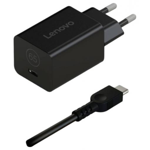 Lenovo GaN Nano napájecí adaptér k notebooku 65 W 5 V, 9 V, 15 V, 20 V GaN, se zástrčkou euro, Rychlonabíječka