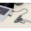 Manhattan 181006 USB Hub 4 porty USB-A USB 3.0 5 GBit/s vesmírná šedá 181006