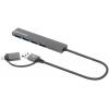 Manhattan 181006 USB Hub 4 porty USB-A USB 3.0 5 GBit/s vesmírná šedá 181006