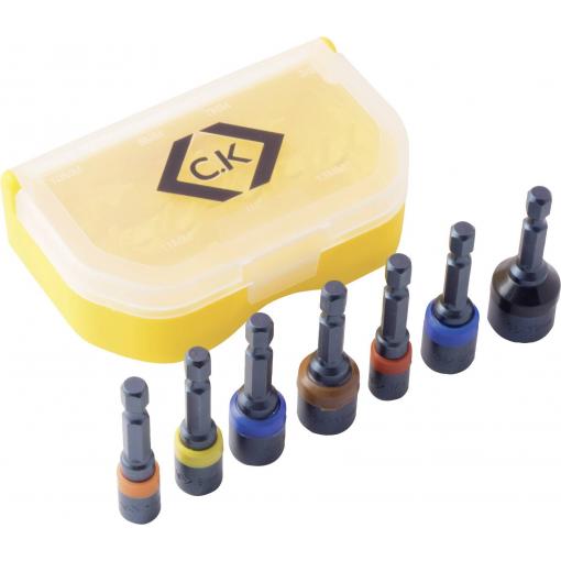 C.K T4514 sada zástrčných klíčů pro strojní uchycení 6.3 mm, 7 mm, 8 mm, 10 mm, 11 mm, 13 mm 1/4 palec, 3/8 palec Pohon (šroubovák) 1/4 (6,3 mm), 3/8 1 sada