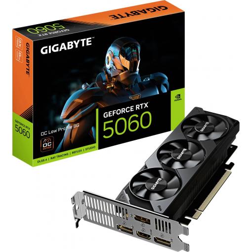 Gigabyte grafická karta Nvidia GeForce RTX 5060 GeForce RTX 5060 8 GB GDDR7 RAM PCIe x8 nízký profil, přetaktovaná, Sopka