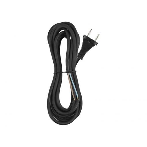 Flexo šňůra gumová 2x1,5mm2 5m černá EMOS S03350