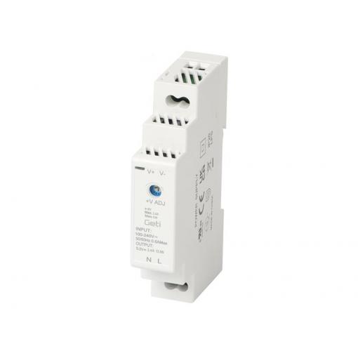 Zdroj spínaný na DIN lištu 5V/12W GETI GPS0512