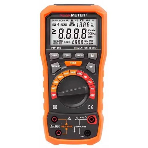 Tester izolačního odporu PeakMeter PM1508 - 1000V