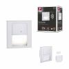 Paulmann 80003 Tsaro eckig 80x36mm 1W 80lm 230V 2700K Nástěnné vestavné svítidlo, LED, 1 W, chrom (matný)
