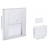 Paulmann 80003 Tsaro eckig 80x36mm 1W 80lm 230V 2700K Nástěnné vestavné svítidlo, LED, 1 W, chrom (matný)