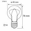 Paulmann 29263 LED Energetická třída (EEK2021) F (A - G) E14 kapkový tvar 2.5 W teplá bílá (Ø x v) 45 mm x 78 mm 1 ks