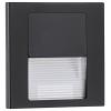 Paulmann 80001 Tsaro eckig 80x36mm Nástěnné vestavné svítidlo, LED, 1 W, černá (matná)