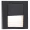 Paulmann 80001 Tsaro eckig 80x36mm Nástěnné vestavné svítidlo, LED, 1 W, černá (matná)