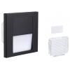 Paulmann 80001 Tsaro eckig 80x36mm Nástěnné vestavné svítidlo, LED, 1 W, černá (matná)