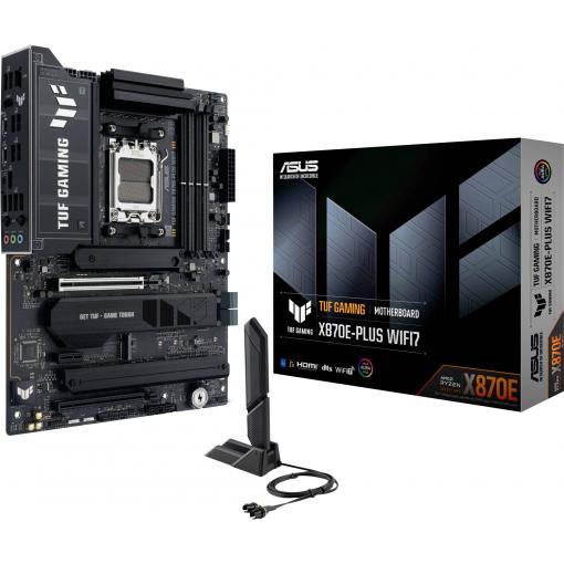 Asus TUF X870E-PLUS Základní deska Socket (PC) AMD AM5 Tvarový faktor ATX Čipová sada základní desky AMD® X870E