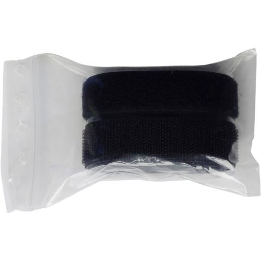 TRU COMPONENTS 908-330-Bag pásek se suchým zipem, lepicí, háčková a flaušová část, (d x š) 500 mm x 20 mm, černá, 1 pár