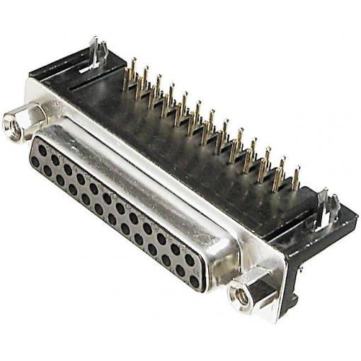 TRU COMPONENTS TC-A-DF 09 A/KG-T1-203 1586459 D-SUB zásuvková lišta Pólů: 9 pájené 1 ks