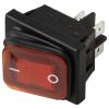 TRU COMPONENTS TC-13599528 kolébkový spínač 250 V/AC 16 A 2x vyp/zap IP65 (čelní strana) s aretací 1 ks