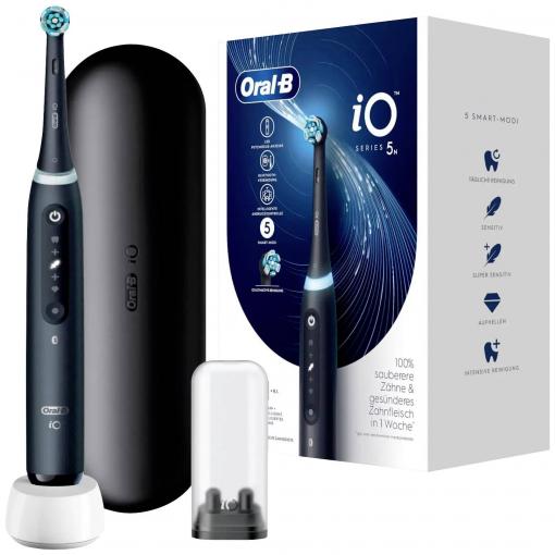 Oral-B iO Series 5 elektrický kartáček na zuby, rotační/oscilační, černá, 611038
