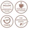 Maxxmee Barista kávovar černá, stříbrná připraví šálků najednou=10 skleněná konvice