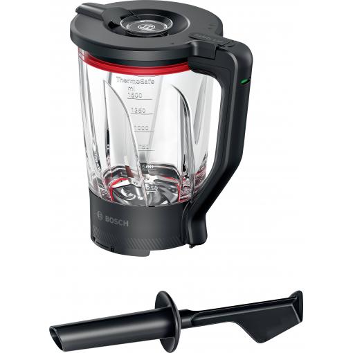 Bosch ThermoSafe Glasmixer für Bosch Küchenmaschine Serie 6 Nástavce na mixér černá, transparentní