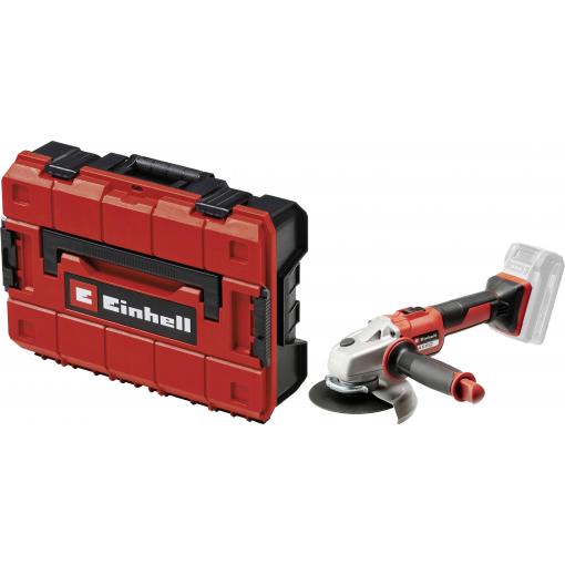 Einhell 4431140+4540011 Akumulátorová úhlová bruska 125 mm, bez akumulátoru, bez nabíječky, včetně elektronického kufru, 18 V