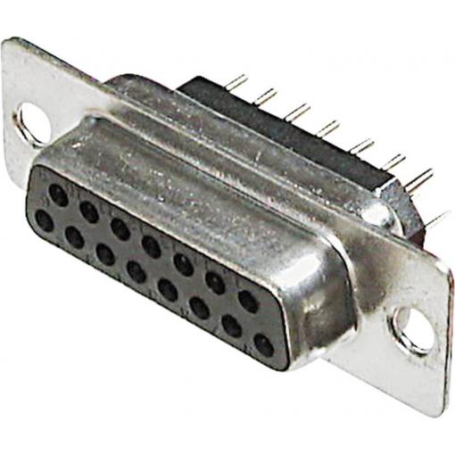 TRU COMPONENTS TC-A-DF 09 PP-203 1586498 D-SUB zásuvková lišta Pólů: 9 pájené 1 ks