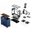 Fractal Design FD-C-ERA2N-03 mini tower PC skříň modrá prachový filtr