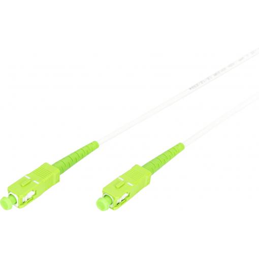 Digitus DK-2922A-05-SCA-SX optické vlákno optické vlákno, skleněné vlákno kabel 500 cm bílá, zelená, limetkově zelená , Limetková zelená [1x SC APC zástrčka -
