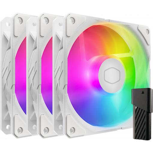 Cooler Master SickleFlow Edge PC větrák s krytem bílá (š x v x h) 120 x 25 x 120 mm včetně LED osvětlení