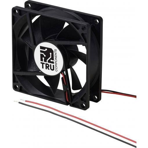 TRU COMPONENTS TC-MX8025-12V0.04A axiální ventilátor, 12 V/DC, 46.8 m³/h, (d x š x v) 80 x 80 x 25 mm, TC-13401728