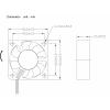 TRU COMPONENTS TC-MX5015-12V0.08A axiální ventilátor, 12 V/DC, 23.4 m³/h, (d x š x v) 50 x 50 x 15 mm, TC-13401708