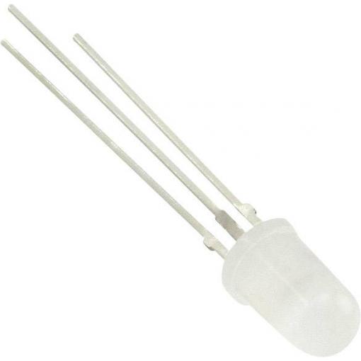 Vishay TLUV5300 LED s vývody červená, zelená kulatý 5 mm 2.5 mcd, 2.5 mcd 60 ° 30 mA 2 V, 2.4 V