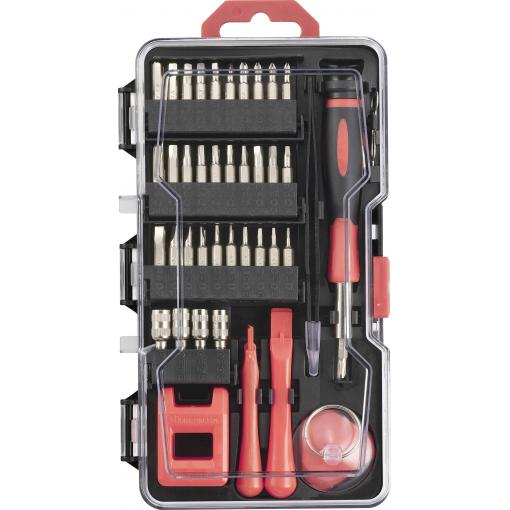 TOOLCRAFT TO-9610683 servisní opravná sada pro údržbáře, mobilní s držákem nářadí 79dílná