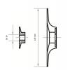 LUKAS-ERZETT A38311251001 Opěrný talíř STF pro sklolaminátové kotouče Ø 125 mm se závitem M14 pro úhlovou brusku Průměr 125 mm 1 ks