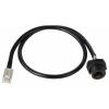 TRU COMPONENTS TC-13543644, RJ45 konektor, černá, 1 ks