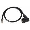 TRU COMPONENTS TC-13543640, RJ45 konektor, černá, 1 ks