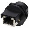 TRU COMPONENTS TC-E13T-FR6-PRF-180, TC-13543656, zásuvkový modul RJ45, CAT 6A, piny:8, 1 ks