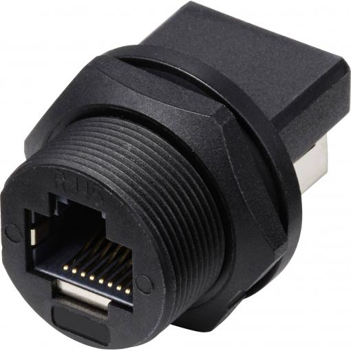 TRU COMPONENTS TC-E13T-FR6-PRF-180, TC-13543656, zásuvkový modul RJ45, CAT 6A, piny:8, 1 ks