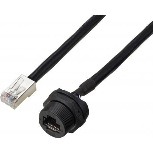 TRU COMPONENTS TC-E13T-FR6-PWF/MR6-NCA-0.5PV-JD, TC-13543648, RJ45 konektor, CAT 6A, piny:8, 1 ks