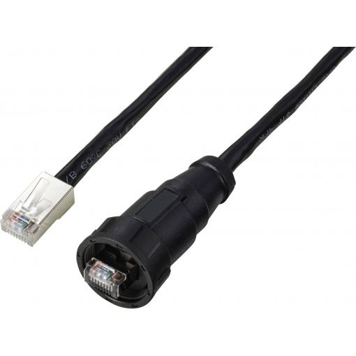TRU COMPONENTS TC-E13T-MR5-MCA/NCA-0.5PV-S, TC-13543628, RJ45 konektor, CAT 5e, piny:8, 1 ks