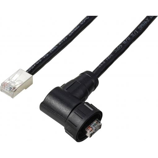 TRU COMPONENTS TC-E13T-MR5-MCD/NCA-0.5PV-S, TC-13543636, RJ45 konektor, CAT 5e, piny:8, 1 ks