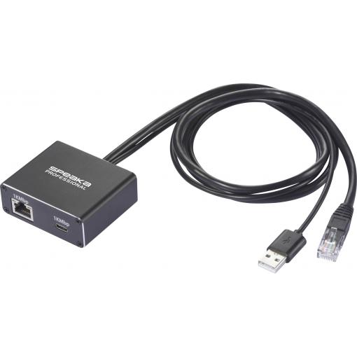 SpeaKa Professional SP-GNS-200 síťový adaptér / rozbočovač 1 GBit/s USB-C®, RJ45