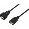 TRU COMPONENTS TC-E13T-MU2-MWA/FU2-NWA-0.5PV-S TC-13543540 USB konektor 0.5 m, 1 ks