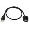 TRU COMPONENTS TC-E13T-FU2-PWF/MU2-NWA-0.5PV-S TC-13543544 USB konektor 0.5 m, 1 ks