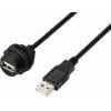 TRU COMPONENTS TC-E13T-FU2-PWF/MU2-NWA-0.5PV-S TC-13543544 USB konektor 0.5 m, 1 ks