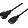 TRU COMPONENTS TC-E13T-MU3-MWA/FU3-NWA-0.5PV-S TC-13543564 USB konektor 0.5 m, 1 ks