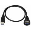 TRU COMPONENTS TC-E13T-MU3-MWA/NWA-0.5PV-S TC-13543560 USB konektor 0.5 m, 1 ks