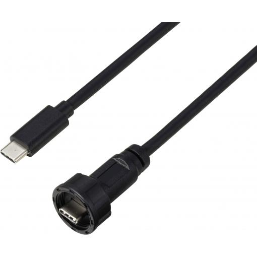 TRU COMPONENTS TC-E10T-MT3-MWA/NWA-0.5PV-S TC-13543584 USB konektor 0.5 m, 1 ks