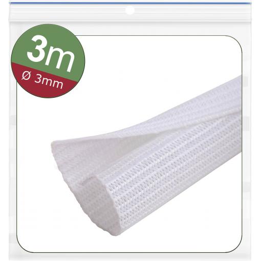 Quadrios 24CA468 24CA468 ochranný oplet bílá polyester 3 do 4 mm 3 m