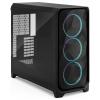 Fractal Design FD-C-MES3X-04 Full Tower PC skříň černá integrované osvětlení, boční okno, prachový filtr