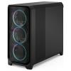 Fractal Design FD-C-MES3X-04 Full Tower PC skříň černá integrované osvětlení, boční okno, prachový filtr